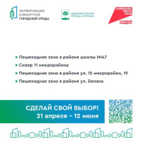 Голосование за объекты благоустройства Голосование за объекты благоустройства.