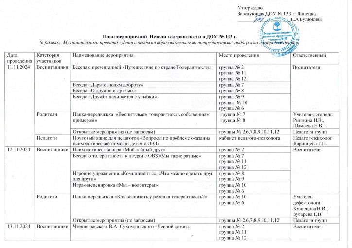 Будем толерантны! Будем толерантны!.
